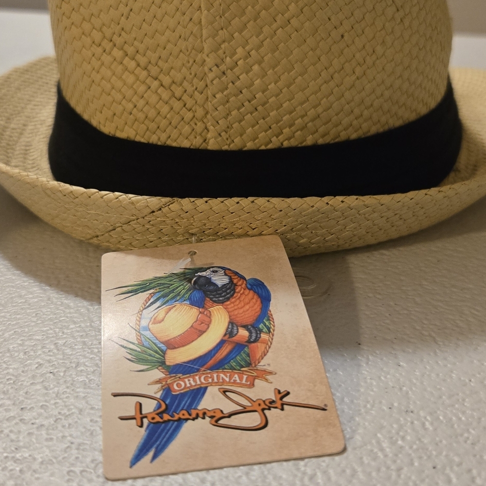 Panama Jack Straw Fedora Hat Medium - Picture 4 of 5